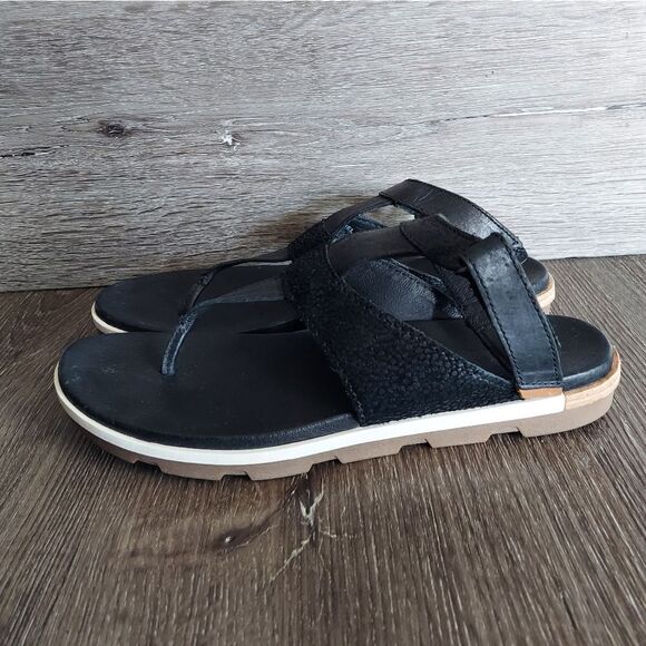 Sorel Torpeda Ankle Strap Sandal Black Size 9.5 - Picture 5 of 8